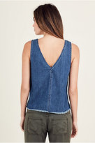 Thumbnail for your product : True Religion Indigo Raw Edge Womens Top