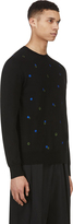 Thumbnail for your product : Comme des Garcons Shirts Black Shamrock Embroidered Sweater