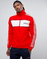 Thumbnail for your product : adidas London Pack Block Track Jacket In Red BK7840