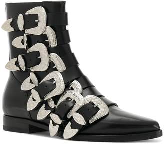 DSQUARED2 buckle embellished boots
