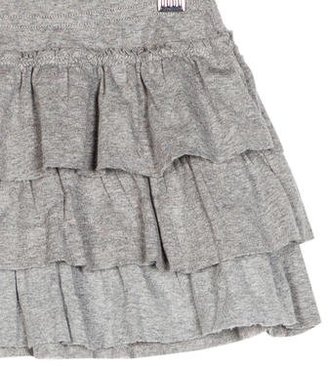 Petit Bateau Girls' Tiered Flare Skirt