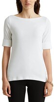 Thumbnail for your product : Lauren Ralph Lauren Petite Cotton Boat Neck T-Shirt