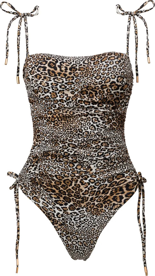 SOFIA ERHAN Lyra animal-print tie swimsuit