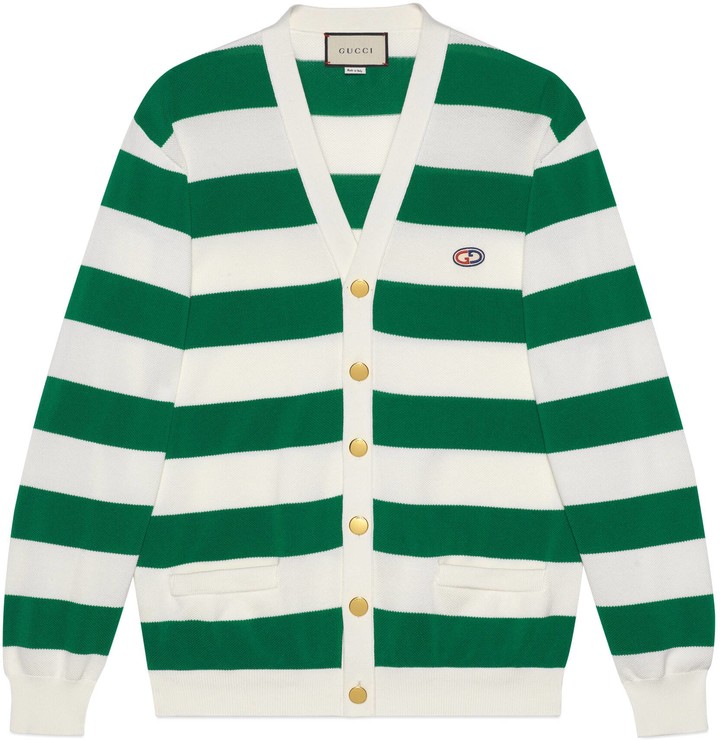 gucci green cardigan