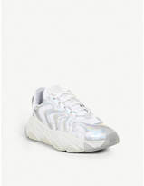 Thumbnail for your product : Ash Extreme leather and mesh trainers