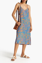 Thumbnail for your product : Paul Smith Printed woven midi slip dress