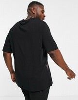 Thumbnail for your product : Tommy Hilfiger Big & Tall signature chest stripe t-shirt in black