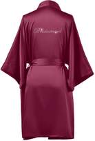 Thumbnail for your product : AWEI Satin Bridesmaid Robes Plus Size Kimono Short Womens Robe for Bridesmaid Gifts Purple XL //ZS1604CPP03A//