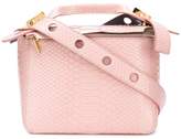 Thumbnail for your product : Sophie Hulme crocodile effect small Bolt bag