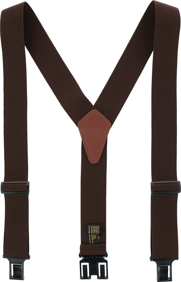 Perry Suspenders Perry Braces Men's Elastic 1.5 Inch Wide Hook End