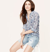 Thumbnail for your product : LOFT Wildflower Utility Blouse