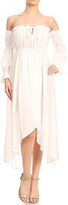 Thumbnail for your product : Anna-Kaci Womens Casual Boho Long Sleeve Off Shoulder Renaissance Peasant Dress