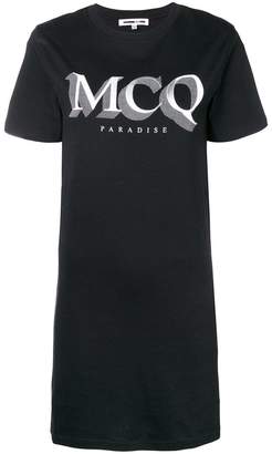 McQ logo print T-shirt dress