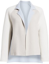 Thumbnail for your product : Akris Reversible Double Face Cashmere Knit Jacket