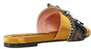 Rochas 10mm Embellished Satin Slide Sandals