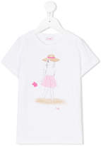 Thumbnail for your product : Il Gufo girl print T-shirt