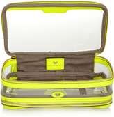 Thumbnail for your product : Anya Hindmarch In Flight neon patent leather-trimmed travel case