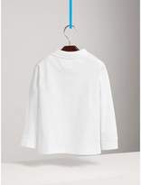 Thumbnail for your product : Burberry Long-sleeve Cotton Jersey Polo Shirt