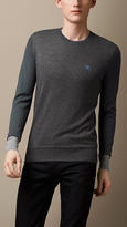 Thumbnail for your product : Burberry Colour Block Cashmere Sweater