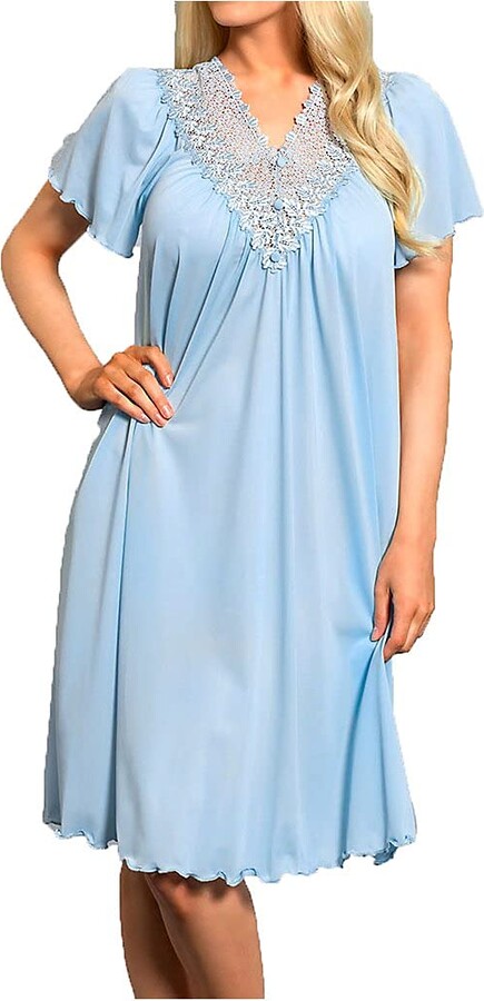 Shadowline Women's Plus-Size Silhouette 40 Inch Short Cap Sleeve Waltz Gown