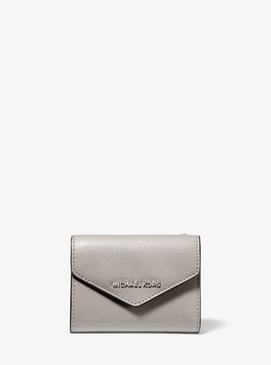 MICHAEL Michael Kors Medium Crossgrain Leather Envelope Wallet - ShopStyle