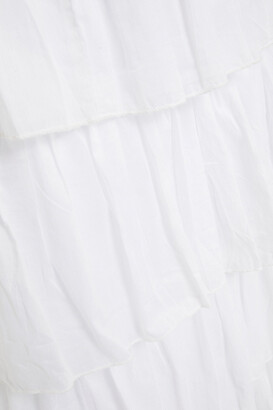 Antik Batik Baila Tiered Cotton-voile Maxi Skirt