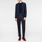 Thumbnail for your product : Paul Smith Men's Tailored-Fit Navy Mini Buffalo Check Wool-Linen Blazer