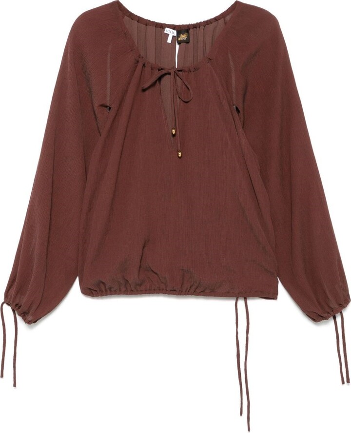 LOEWE PAULA'S IBIZA Cotton And Silk Blend Blouse