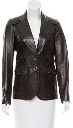 Gucci Fitted Leather Jacket