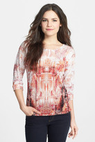 Thumbnail for your product : Nic+Zoe 'Festive' Linen Blend Knit Top
