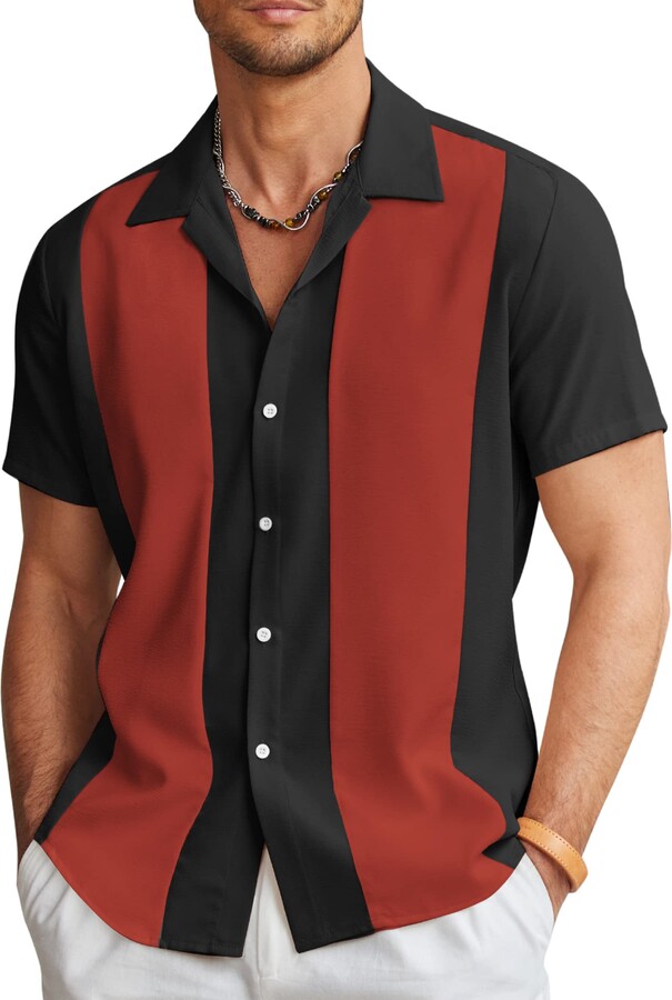 Red Button Down Shirt With Red Buttons