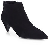 Thumbnail for your product : Prada Suede Point-Toe Ankle Boots