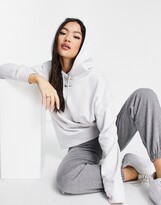 Thumbnail for your product : Nike Lounge essential fleece oversized hoodie in grey marl
