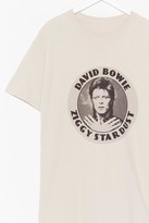 Thumbnail for your product : Nasty Gal Womens Ziggy Stardust Graphic Band Tee - Beige - S