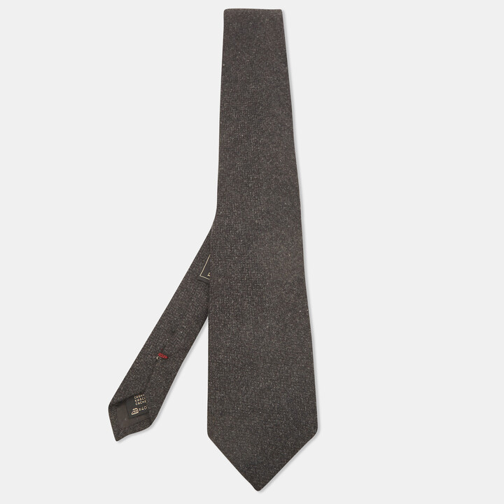 Ermenegildo Zegna Vintage Grey Cashmere Tie