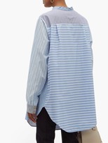 Thumbnail for your product : By Walid Ally Multi-stripe Cotton Shirt - Blue Multi