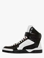 Thumbnail for your product : Givenchy Tyson Two Tone Nappa Leather Sneakers