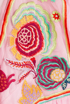 Thumbnail for your product : Temperley London Chimera Embroidered Tulle And Silk-blend Maxi Dress - Pink