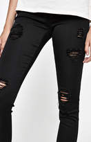 Thumbnail for your product : Pacsun Slashed Black Low Rise Jeggings