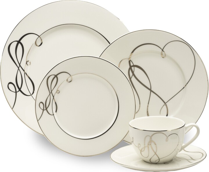 Mikasa Love Story 5-Piece Place Setting, Service for 1,Silver