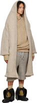 Thumbnail for your product : Isa Boulder SSENSE Exclusive Taupe Towel Coat