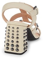 Thumbnail for your product : Geox Seyla Studded Leather Block Heel Sandals