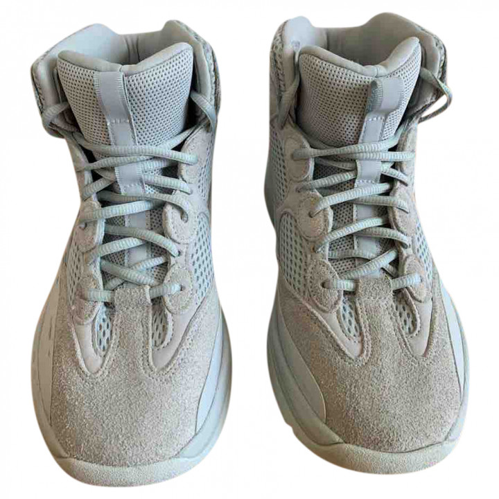 grey yeezy boots