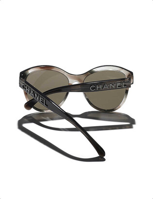 Chanel CH5458 Pantos round-frame acetate sunglasses - ShopStyle
