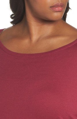Sejour Plus Size Women's Drop Shoulder Sweatshirt