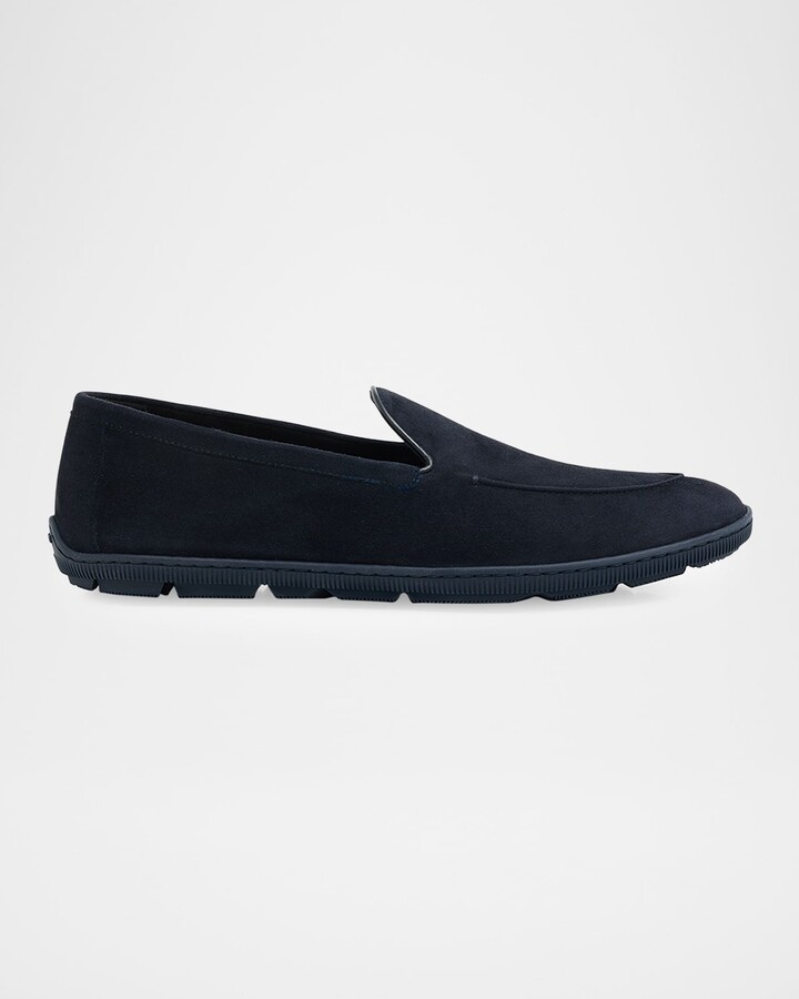 Giorgio Armani Men's Suede Sneaker Loafers