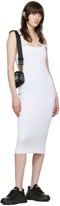 Versace Jeans Couture White Baroque Couture I Midi Dress