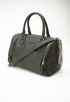 Thumbnail for your product : Forever 21 Zippered Faux Leather Satchel