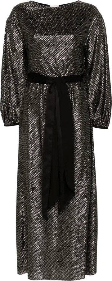 Forte Forte Houndstooth-Pattern Maxi Dress