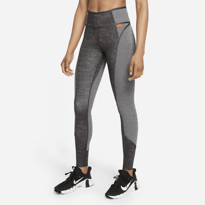 Nike Women's Dri-FIT Fast Mid-Rise 7/8 Running Pants in Grey - ShopStyle